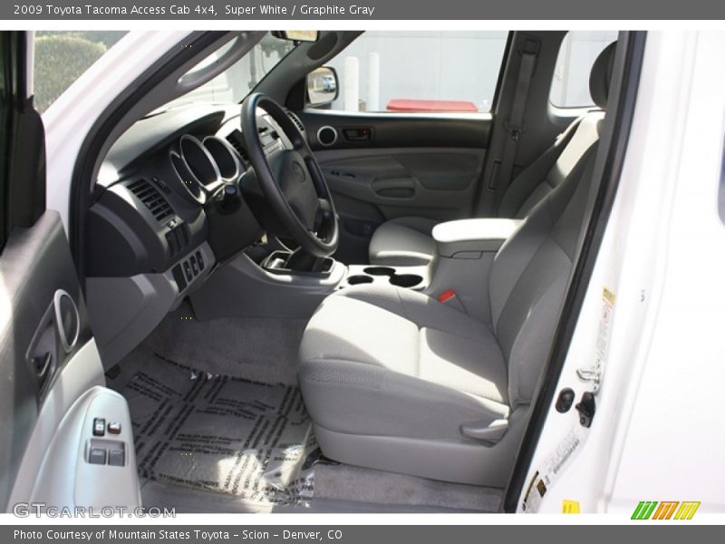 Super White / Graphite Gray 2009 Toyota Tacoma Access Cab 4x4