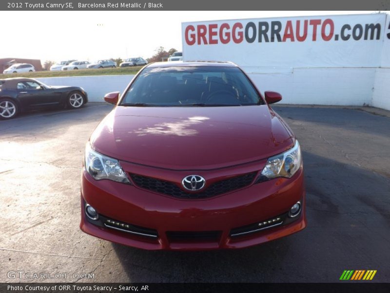 Barcelona Red Metallic / Black 2012 Toyota Camry SE