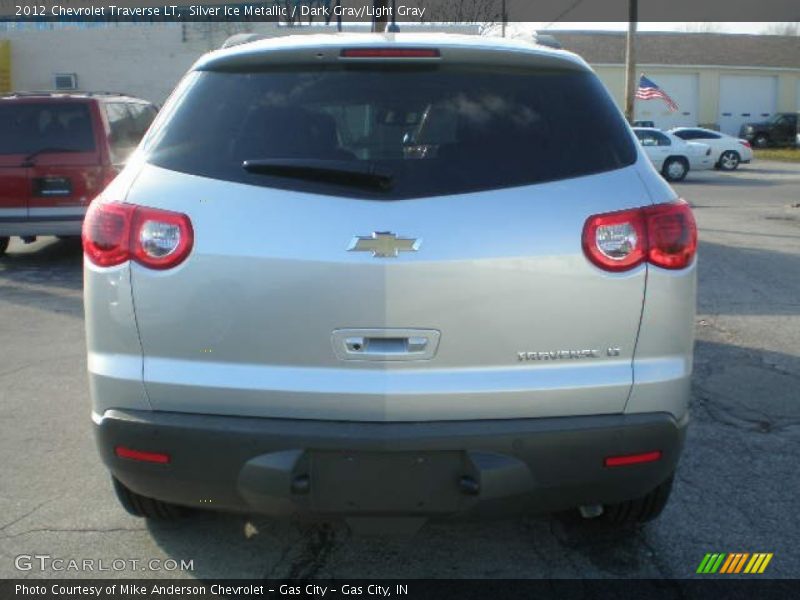 Silver Ice Metallic / Dark Gray/Light Gray 2012 Chevrolet Traverse LT