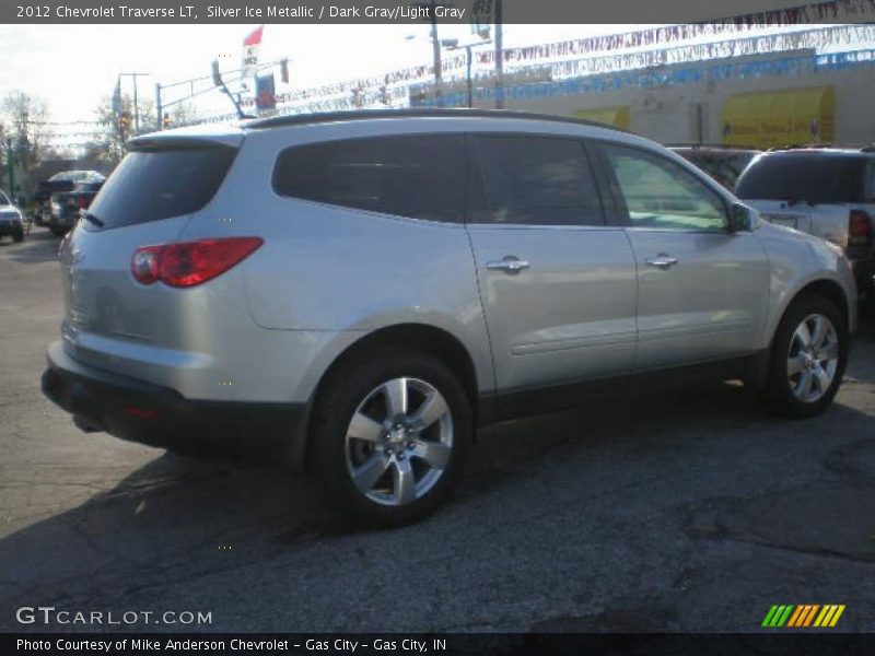 Silver Ice Metallic / Dark Gray/Light Gray 2012 Chevrolet Traverse LT