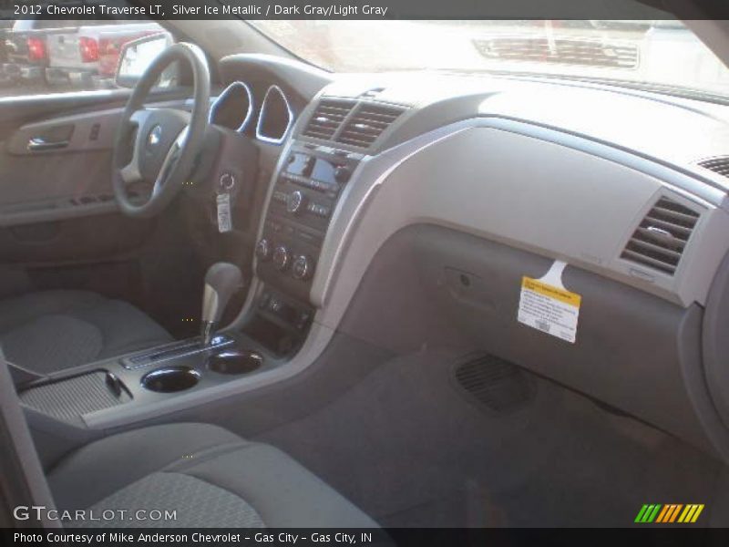 Silver Ice Metallic / Dark Gray/Light Gray 2012 Chevrolet Traverse LT