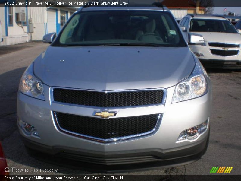Silver Ice Metallic / Dark Gray/Light Gray 2012 Chevrolet Traverse LT