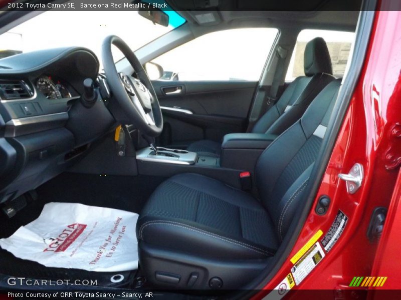 Barcelona Red Metallic / Black 2012 Toyota Camry SE