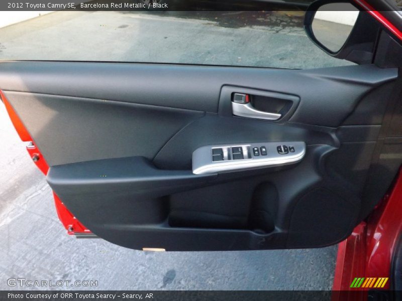 Barcelona Red Metallic / Black 2012 Toyota Camry SE
