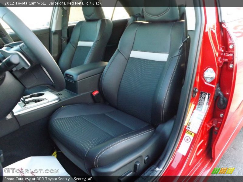 Barcelona Red Metallic / Black 2012 Toyota Camry SE