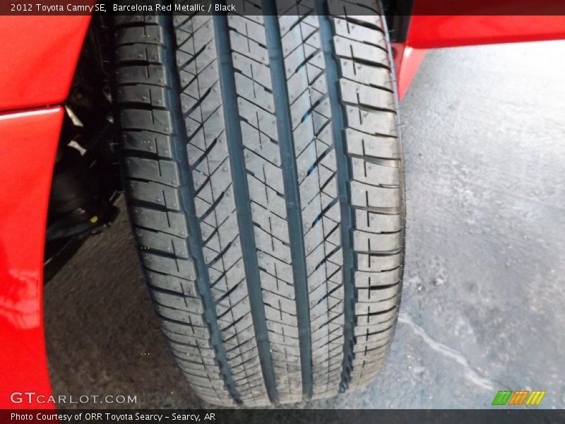 Barcelona Red Metallic / Black 2012 Toyota Camry SE