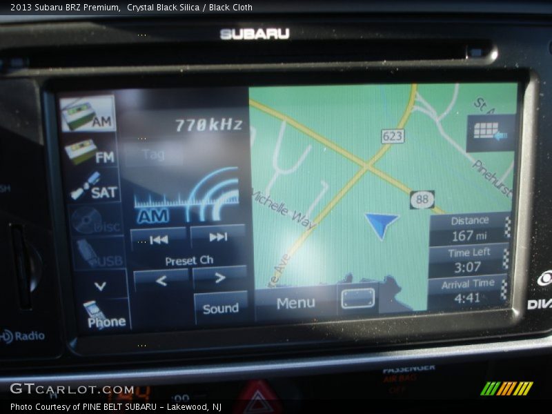 Navigation of 2013 BRZ Premium