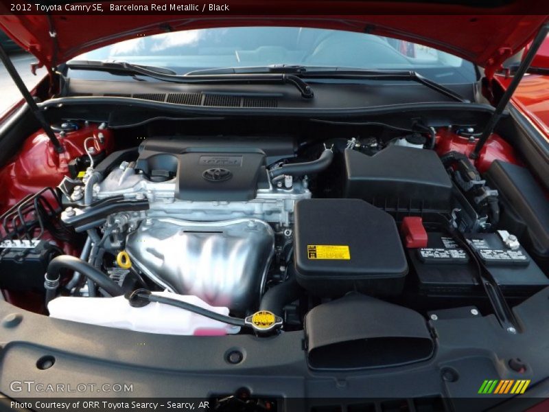 Barcelona Red Metallic / Black 2012 Toyota Camry SE