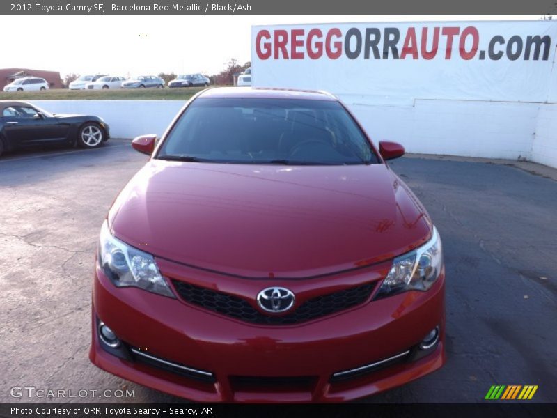 Barcelona Red Metallic / Black/Ash 2012 Toyota Camry SE