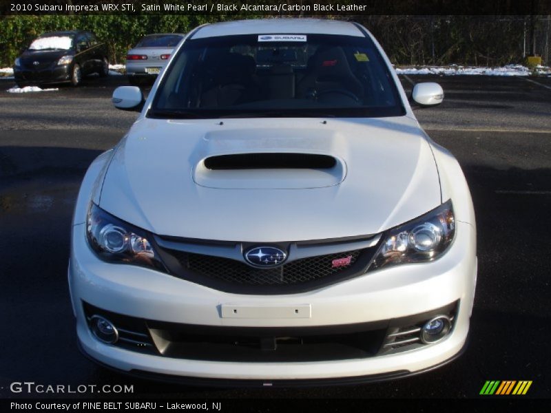 Satin White Pearl / Black Alcantara/Carbon Black Leather 2010 Subaru Impreza WRX STi