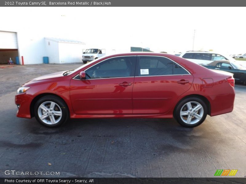 Barcelona Red Metallic / Black/Ash 2012 Toyota Camry SE