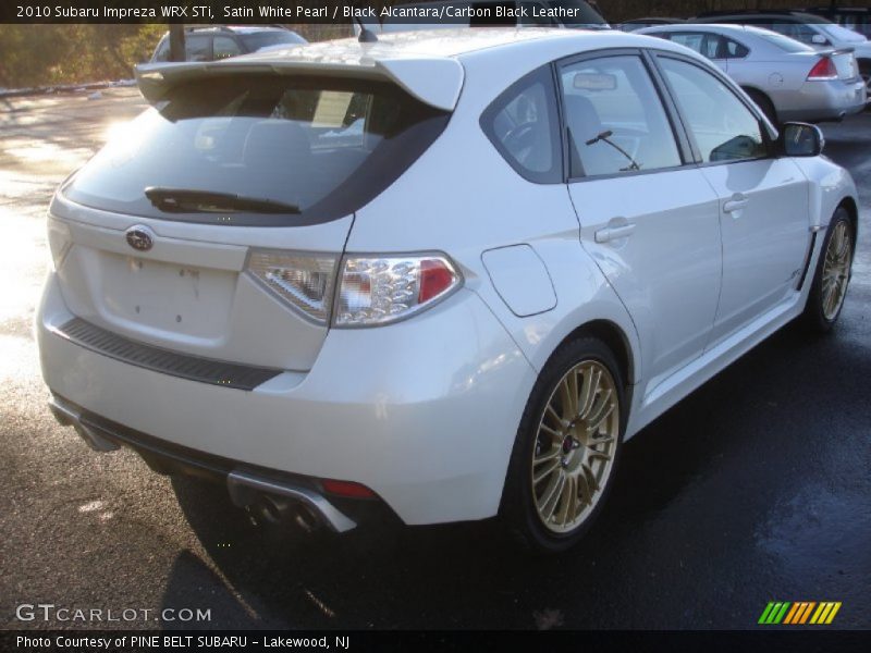 Satin White Pearl / Black Alcantara/Carbon Black Leather 2010 Subaru Impreza WRX STi
