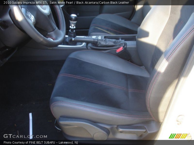 Front Seat of 2010 Impreza WRX STi