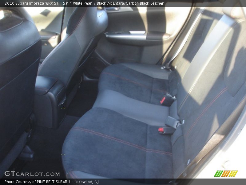 Satin White Pearl / Black Alcantara/Carbon Black Leather 2010 Subaru Impreza WRX STi