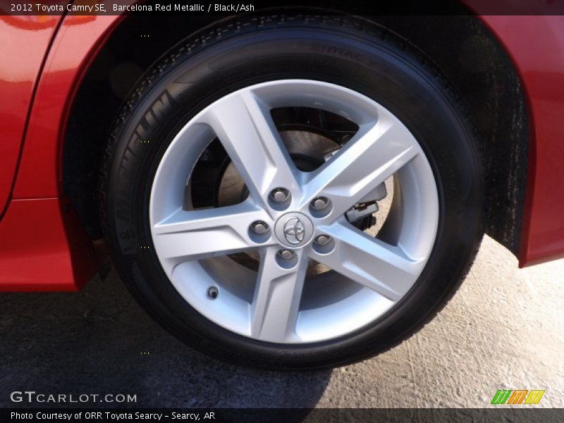 Barcelona Red Metallic / Black/Ash 2012 Toyota Camry SE