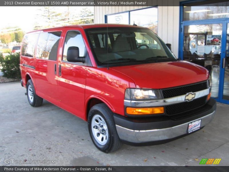 Victory Red / Medium Pewter 2013 Chevrolet Express LT 1500 AWD Passenger Van