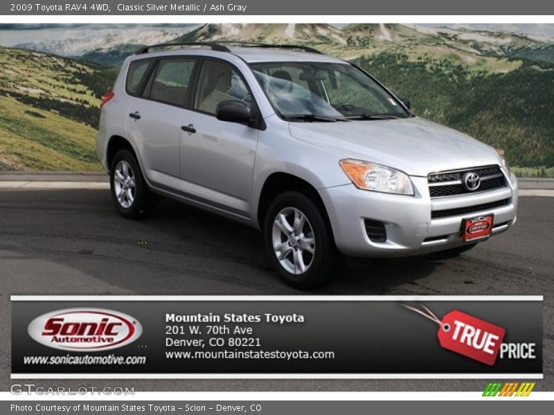 Classic Silver Metallic / Ash Gray 2009 Toyota RAV4 4WD