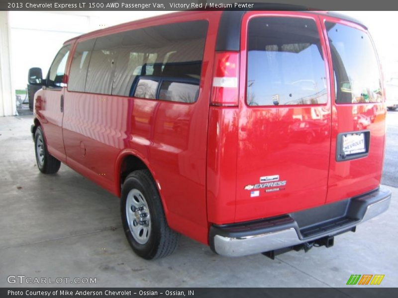 Victory Red / Medium Pewter 2013 Chevrolet Express LT 1500 AWD Passenger Van