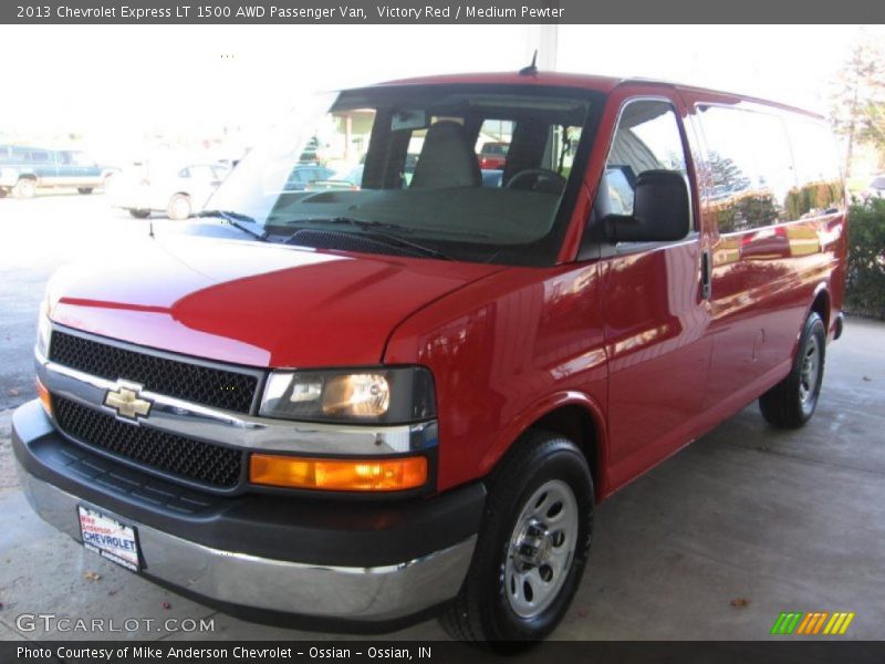Victory Red / Medium Pewter 2013 Chevrolet Express LT 1500 AWD Passenger Van