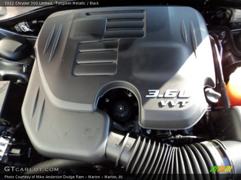 Tungsten Metallic / Black 2012 Chrysler 300 Limited