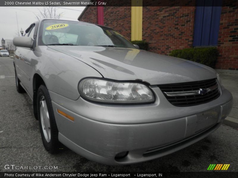Silvermist Metallic / Gray 2000 Chevrolet Malibu LS Sedan