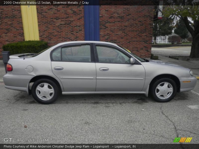 Silvermist Metallic / Gray 2000 Chevrolet Malibu LS Sedan