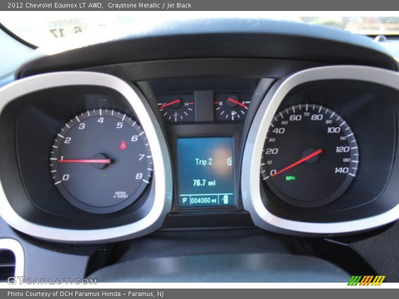Graystone Metallic / Jet Black 2012 Chevrolet Equinox LT AWD