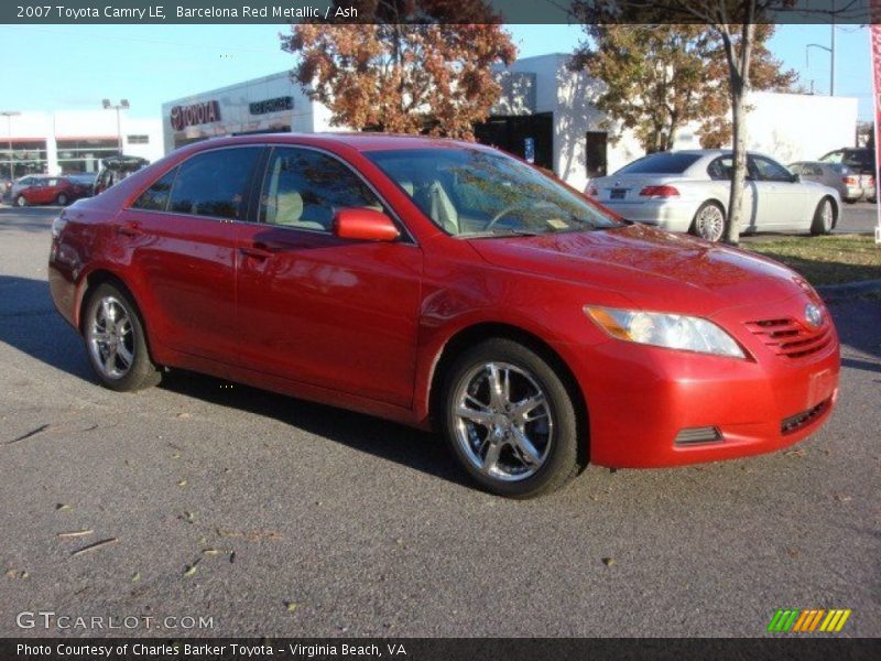 Barcelona Red Metallic / Ash 2007 Toyota Camry LE