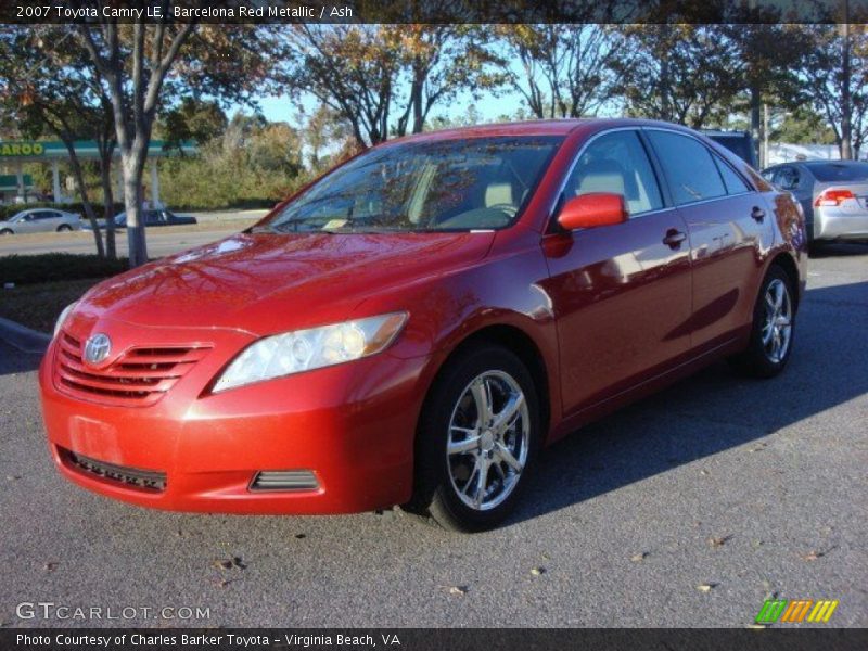 Barcelona Red Metallic / Ash 2007 Toyota Camry LE