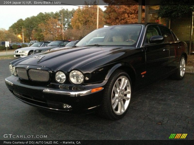 Ebony Black / Ivory 2004 Jaguar XJ XJR