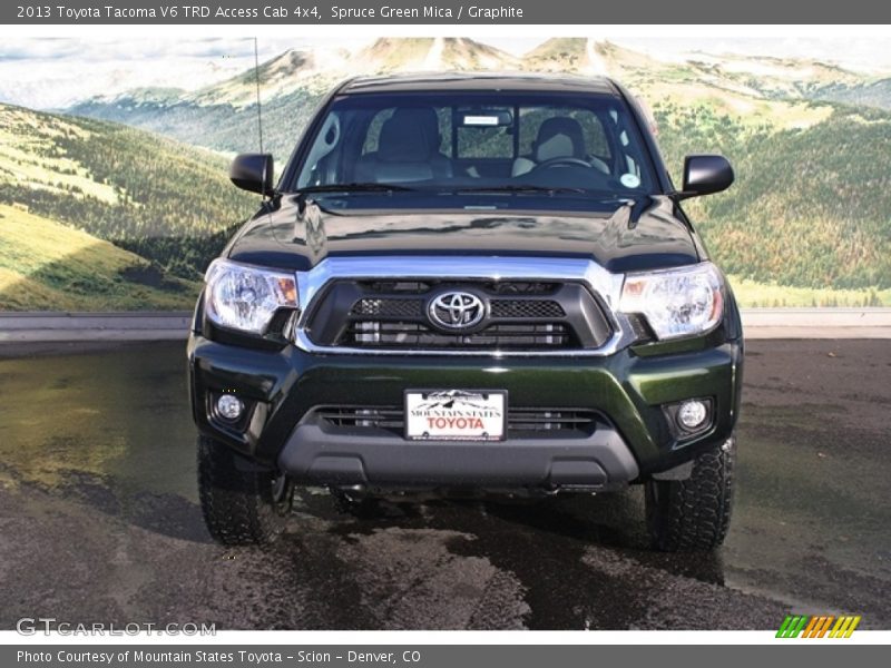 Spruce Green Mica / Graphite 2013 Toyota Tacoma V6 TRD Access Cab 4x4