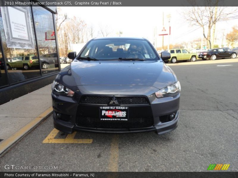 Graphite Gray Pearl / Black 2010 Mitsubishi Lancer Sportback GTS