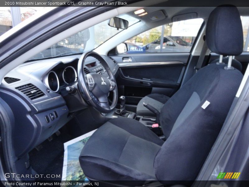 Graphite Gray Pearl / Black 2010 Mitsubishi Lancer Sportback GTS