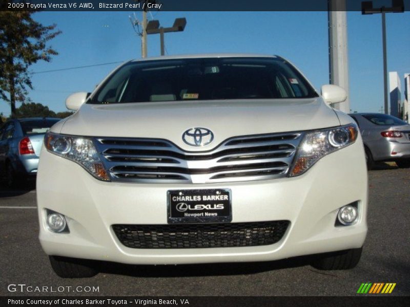 Blizzard Pearl / Gray 2009 Toyota Venza V6 AWD