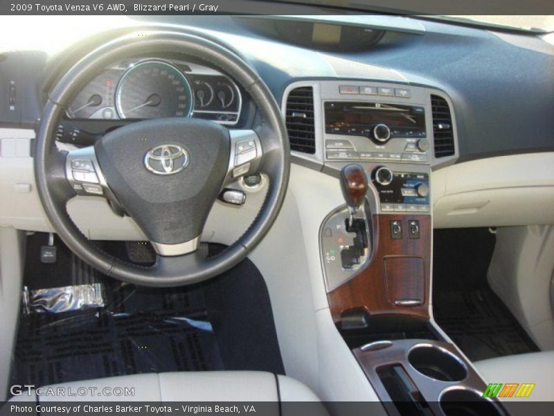 Blizzard Pearl / Gray 2009 Toyota Venza V6 AWD