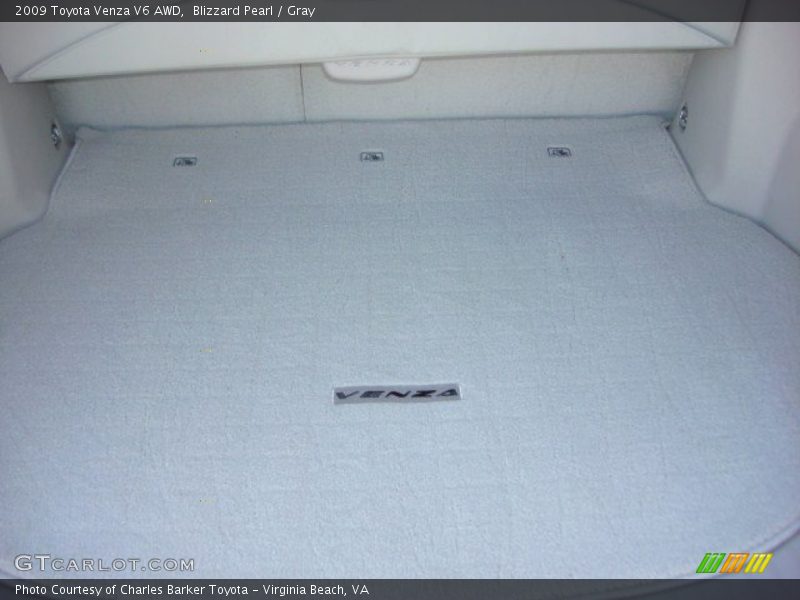 Blizzard Pearl / Gray 2009 Toyota Venza V6 AWD