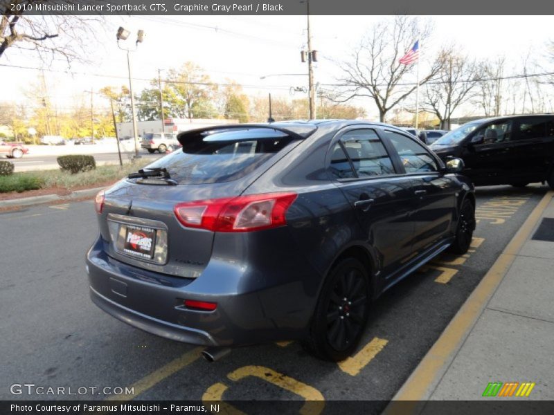 Graphite Gray Pearl / Black 2010 Mitsubishi Lancer Sportback GTS