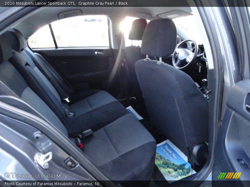 Graphite Gray Pearl / Black 2010 Mitsubishi Lancer Sportback GTS