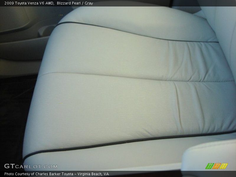 Blizzard Pearl / Gray 2009 Toyota Venza V6 AWD