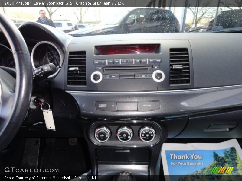 Graphite Gray Pearl / Black 2010 Mitsubishi Lancer Sportback GTS