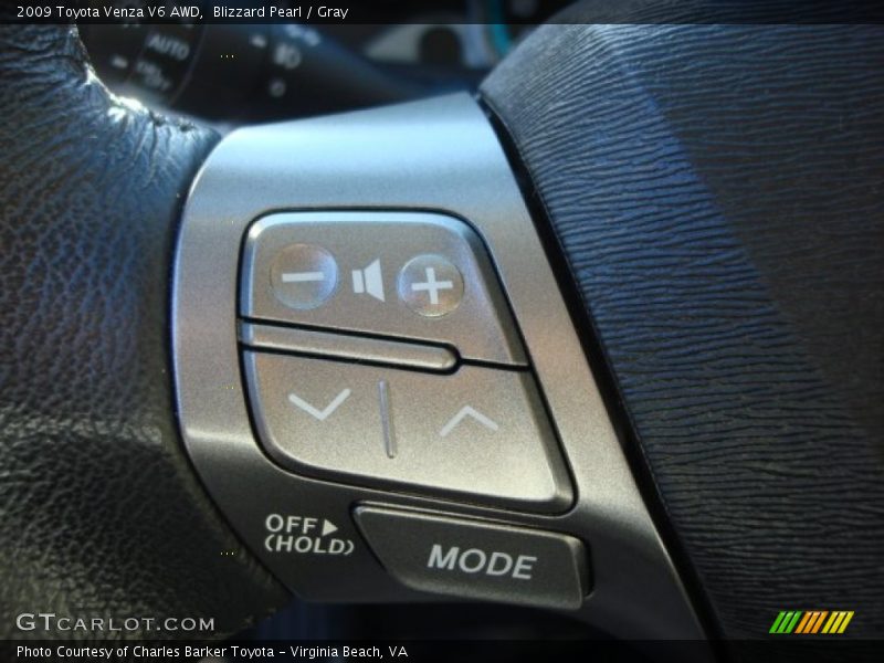 Blizzard Pearl / Gray 2009 Toyota Venza V6 AWD