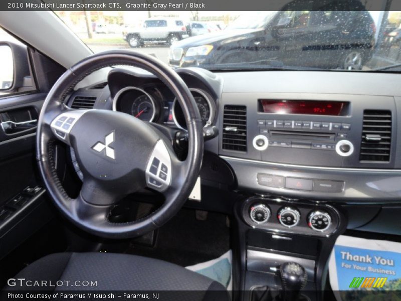 Graphite Gray Pearl / Black 2010 Mitsubishi Lancer Sportback GTS