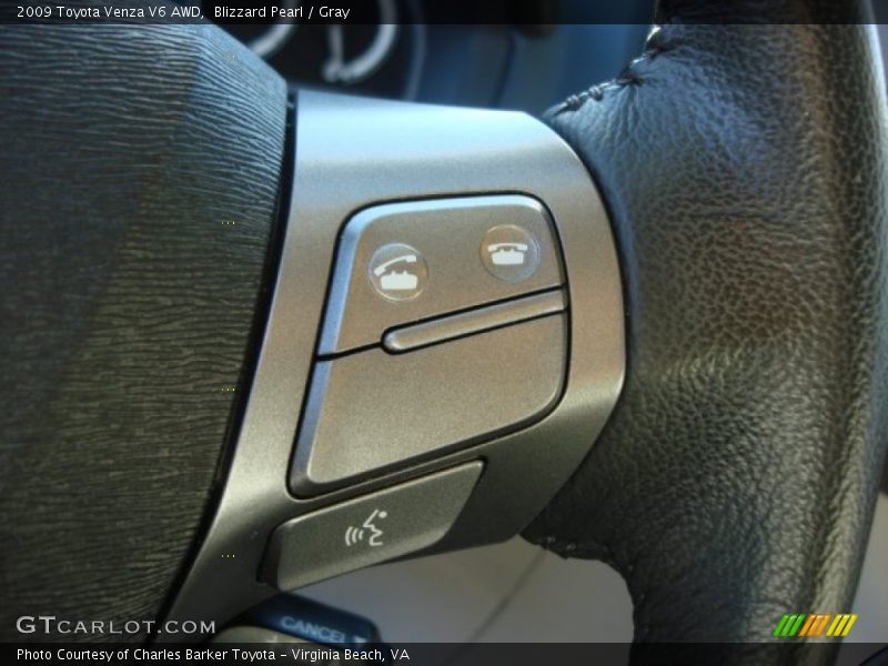 Blizzard Pearl / Gray 2009 Toyota Venza V6 AWD