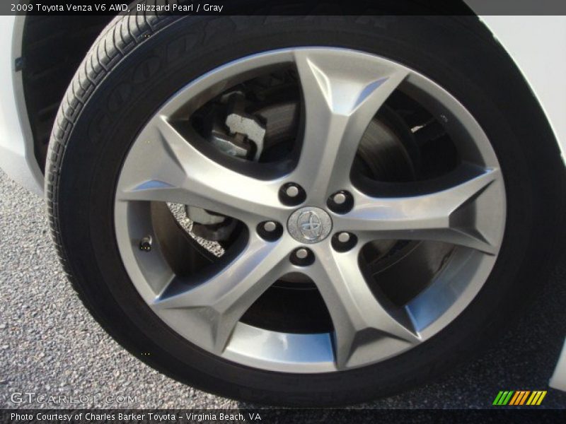 Blizzard Pearl / Gray 2009 Toyota Venza V6 AWD