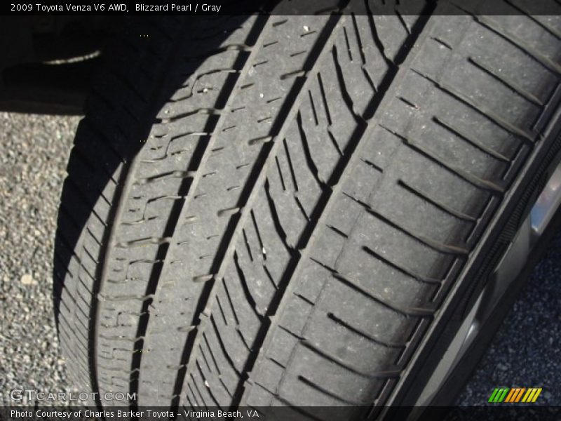 Blizzard Pearl / Gray 2009 Toyota Venza V6 AWD