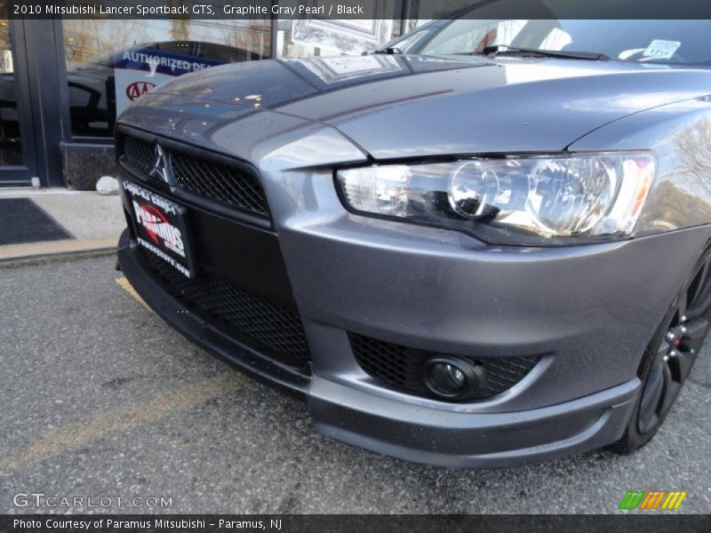 Graphite Gray Pearl / Black 2010 Mitsubishi Lancer Sportback GTS