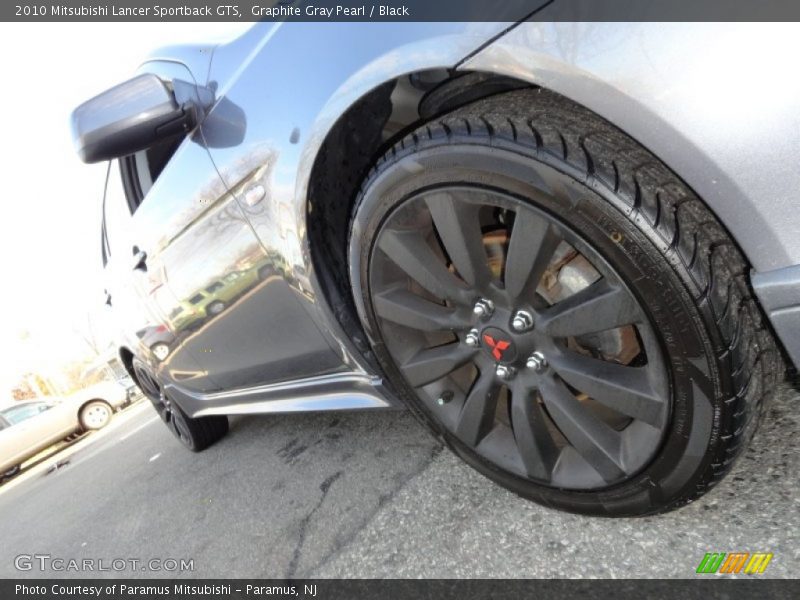 Graphite Gray Pearl / Black 2010 Mitsubishi Lancer Sportback GTS
