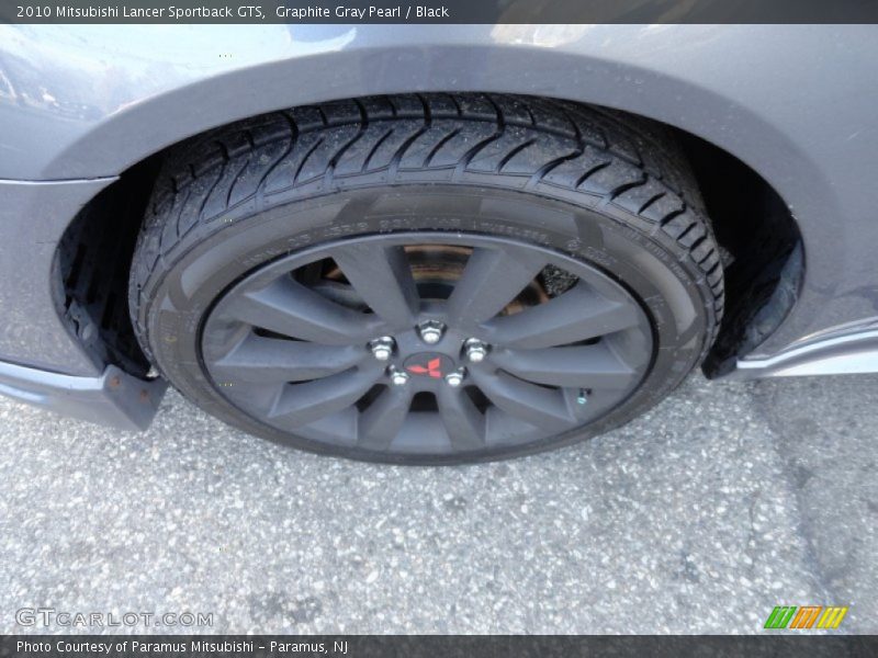 Graphite Gray Pearl / Black 2010 Mitsubishi Lancer Sportback GTS