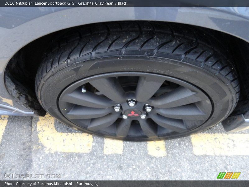 Graphite Gray Pearl / Black 2010 Mitsubishi Lancer Sportback GTS