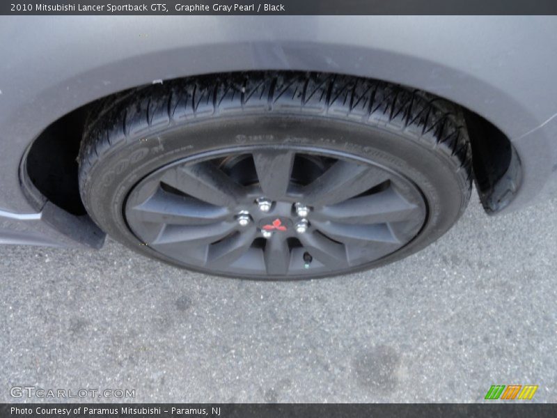 Graphite Gray Pearl / Black 2010 Mitsubishi Lancer Sportback GTS